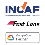 Grupo de profissionais em El Salvador participando de um programa de capacitação oficial em Google Cloud, com instrutores da Fast Lane, focados em habilidades técnicas e certificações em nuvem.